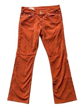 RED ENGINE Scarlett Low Rise Bootcut Corduroy Pants in Burnt Orange Y2K SZ 30